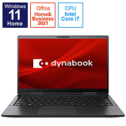 dynabook ノートパソコン dynabook V8 プレミアムブラック P1V8UPBB [13.3型 /Windows11 Home /intel Core i7 /メモリ:16GB /SSD:512GB /Office Home and Business /日本語版キーボード /2022年春モデル]