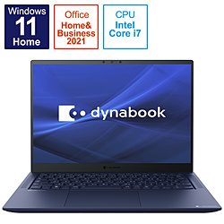dynabook ノートパソコン dynabook R9 ダークテックブルー P1R9VPBL [14.0型 /Windows11 Home /intel Core i7 /メモリ:32GB /SSD:512GB /Office Home and Business /日本語版キーボード /2022年春モデル]