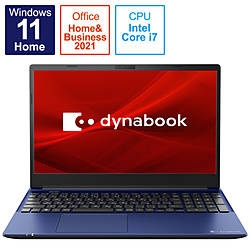 dynabook ノートパソコン C7 プレシャスブルー P1C7VPEL [15.6型 /Windows11 Home /intel Core i7 /メモリ:8GB /SSD:512GB /Office Home and Business /日本語版キーボード /2022年夏モデル]