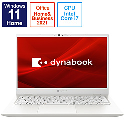 dynabook ノートパソコン dynabook G8 パールホワイト P1G8VPBW [13.3型 /Windows11 Home /intel Core i7 /メモリ:16GB /SSD:512GB /Office Home and Business /日本語版キーボード /2022年7月モデル]