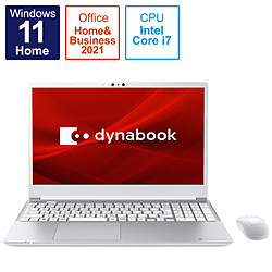 dynabook ノートパソコン C7 プレシャスシルバー P2C7VBES [15.6型 /Windows11 Home /intel Core i7 /メモリ:16GB /SSD:512GB /Office Home and Business /日本語版キーボード /2022年夏モデル]