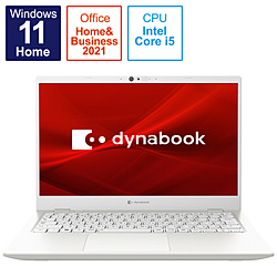dynabook ノートパソコン dynabook G6 パールホワイト P1G6VPBW [13.3型 /Windows11 Home /intel Core i5 /メモリ:8GB /SSD:256GB /Office Home and Business /日本語版キーボード /2022年7月モデル]