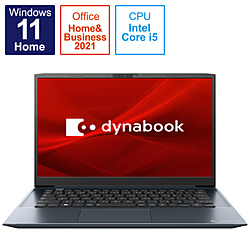 dynabook ノートパソコン dynabook M6 オニキスブルー P2M6VBEL [14.0型 /Windows11 Home /intel Core i5 /メモリ:8GB /SSD:512GB /Office Home and Business /日本語版キーボード /2022年9月モデル]