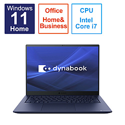 dynabook ノートパソコン dynabook R8 ダークテックブルー P1R8WPBL [14.0型 /Windows11 Home /intel Core i7 /メモリ:16GB /SSD:512GB /Office Home and Business /日本語版キーボード /2023年2月モデル]