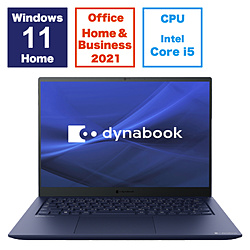 dynabook ノートパソコン dynabook R7 ダークテックブルー P1R7WPBL [14.0型 /Windows11 Home /intel Core i5 /メモリ:16GB /SSD:256GB /Office Home and Business /日本語版キーボード /2023年秋冬モデル]