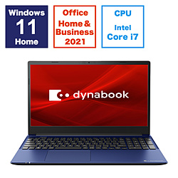 dynabook ノートパソコン dynabook C7 プレシャスブルー P1C7XPEL [15.6型 /Windows11 Home /intel Core i7 /メモリ:16GB /SSD:512GB /Office HomeandBusiness /日本語版キーボード /2024年夏モデル]