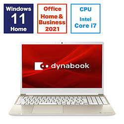 dynabook ノートパソコン dynabook C7 サテンゴールド P1C7XPEG [15.6型 /Windows11 Home /intel Core i7 /メモリ:16GB /SSD:512GB /Office HomeandBusiness /日本語版キーボード /2024年夏モデル]