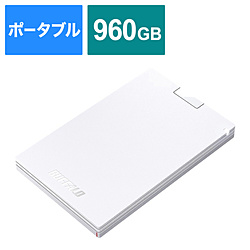 BUFFALO SSD-PG960U3-WA 外付けSSD USB-A接続 (PS5対応) ホワイト