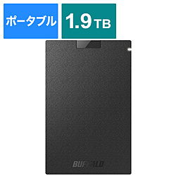 BUFFALO SSD-PG1.9U3-BA 外付けSSD USB-A接続 (PS5対応) ブラック