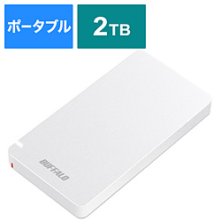 BUFFALO SSD-PGM2.0U3-WC 外付けSSD USB-C+USB-A接続 (PS対応) ホワイト