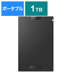 BUFFALO SSD-PG1.0U3-BC 外付けSSD USB-A接続 ブラック