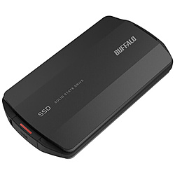 BUFFALO SSD-PHP1.0U3-BA 外付けSSD USB-C+USB-A接続 PS5対応(Chrome/Mac/Windows11対応) ブラック