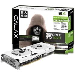 玄人志向 GALAKURO NVIDIA GEFORCE GTX 1070搭載 PCI-Express GK-GTX1070-E8GB/WHITE
