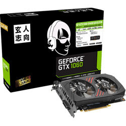 玄人志向 NVIDIA GeForce GTX 1060 6GB デュアルファン 搭載モデル 玄人志向