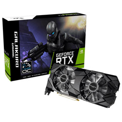 玄人志向 GALAKURO GAMING NVIDIA RTX 2060 Super 搭載 デュアルファン モデル GALAKURO GAMING GG-RTX2060SP-E8GB/DF