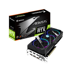 GIGABYTE AORUS NVIDIA RTX 2060 Super 搭載 WINDFORCE STACK 3X ファン モデル GV-N206SAORUS-8GC