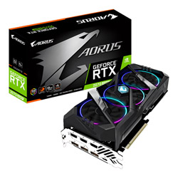 GIGABYTE AORUS NVIDIA RTX 2070 Super 搭載 WINDFORCE STACK 3X ファン モデル GV-N207SAORUS-8GC
