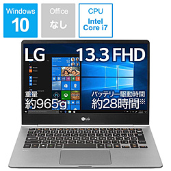LG ノートパソコン gram ダークシルバー 13Z990-VA76J [13.3型 /Windows10 Home /intel Core i7 /メモリ:8GB /SSD:512GB /無し /2019年2月モデル]