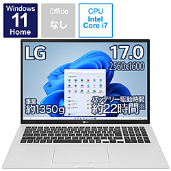 LG ノートパソコン gram クオーツシルバー 17Z95P-KA79J [17.0型 /Windows11 Home /intel Core i7 /メモリ:16GB /SSD:1TB /無し /日本語版キーボード /2021年11月モデル]