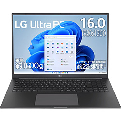LG ノートパソコン LG Ultra PC チャコールグレー 16U70Q-KR53J1 [16.0型 /Windows11 Home /AMD Ryzen 5 /メモリ:8GB /SSD:256GB /Office HomeandBusiness /日本語版キーボード /2022年夏モデル]