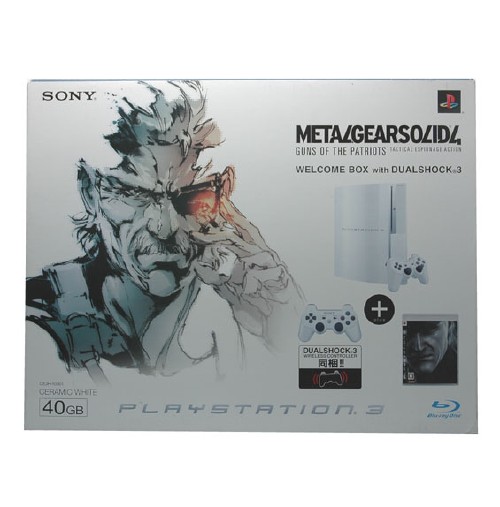 PlayStation3 METAL GEAR SOLID4 GUNS OF THE PATRIOTS WELCOME BOX with DUALSHOCK3 40GB セラミック・ホワイト(同梱版)