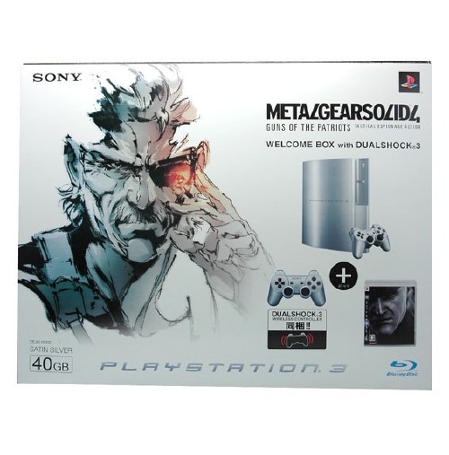 PlayStation3 METAL GEAR SOLID4 GUNS OF THE PATRIOTS WELCOME BOX with DUALSHOCK3 40GB サテン・シルバー (同梱版)