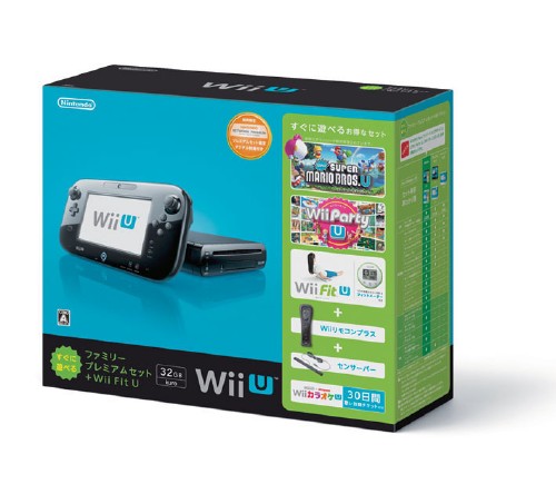 Wii U すぐに遊べるファミリープレミアムセット+Wii Fit U (クロ) (限定同梱版)
