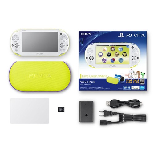 PlayStation Vita Value Pack PCHJ-10014 ライムグリーン/ホワイト (限定版)