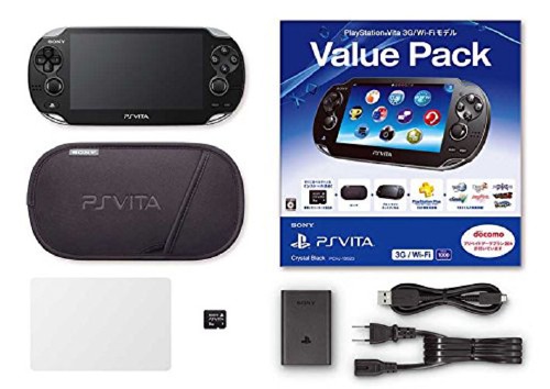 PlayStation Vita Value Pack 3G/Wi-Fiモデル PCHJ-10023 クリスタル・ブラック (限定版)