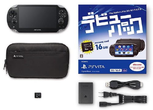 PlayStation Vita デビューパック 3G/Wi-Fiモデル クリスタル・ブラック (限定版)