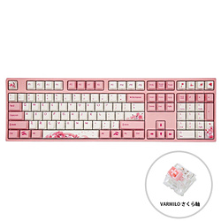 VARMILO Sakura R2 ANSI 108(サクラ軸V2・英語配列) ピンク vm-vem108-a027-sakura