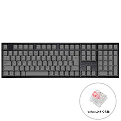 VARMILO Ink: Charcoal JIS 113(サクラ軸V2) グレー vm-vem113-a032-sakura