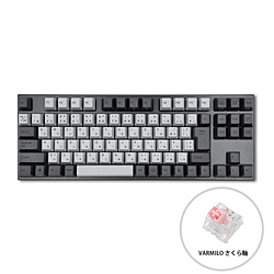 VARMILO Ink: Black & Grey JIS 92(サクラ軸V2) グレー vm-vem92-a031-sakura
