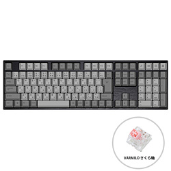 VARMILO Ink: Black&Grey JIS113(サクラ軸V2) グレー vm-vem113-a031-sakura