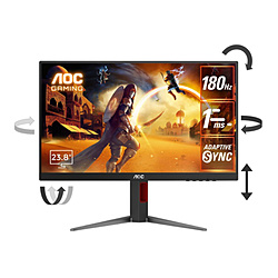 AOC 24G4/11 ブラック & レッド