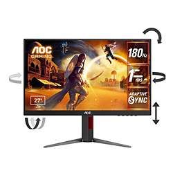 AOC 27G4/11 ブラック & レッド
