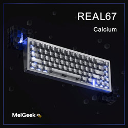 MelGeek REAL67 Calcium (Transparent Grey) ゲーミングキーボード