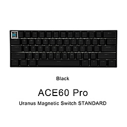 MCHOSE ACE60 Pro Uranus Magnetic Switch Standard(英語配列) ブラック MC-Ace60-6A