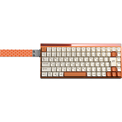 AULA Hero84J(Silver Magnetic Switch) White Orange HERO84J-SL-WO