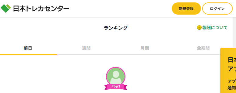 利用額ランキングがある（特典あり）