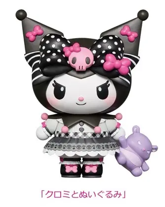 HAPPYくじ　My Melody♡Kuromi　A賞フィギュア　クロミ2＆4 ひ*や様 HappyくじMy Melody♡Kuromi A4賞フィギュアおすわ