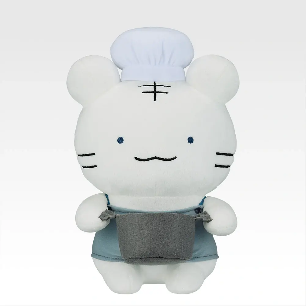 A賞 お料理スタイルなホワイトタイガーくんぬいぐるみ