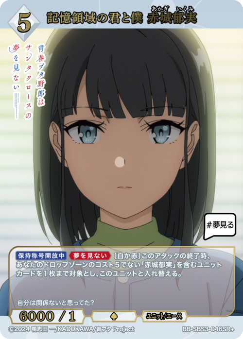 記憶領域の君と僕 赤城郁実
